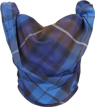 Vivienne Westwood Blue Checks Sweet Heart Neck Top