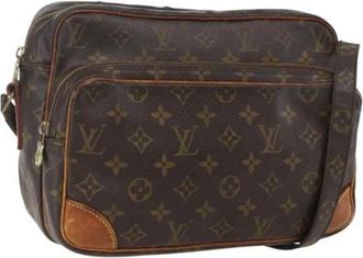 Louis Vuitton Pre-owned Cross Body Bags, female, Brown, Size: ONE SIZE Pre-owned Canvas Cross Body Bag