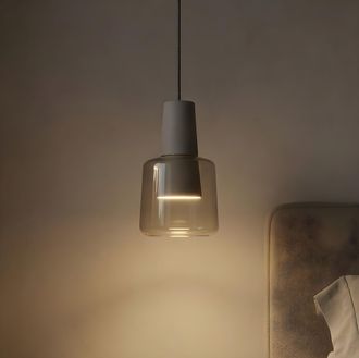 Leds - C4 Ledsc4 Khoi - L&aacute;mpara Colgante De Techo Led 22.7w Y 907lm Con Luz C&aacute;lida 3000k. Di&aacute;metro 14.8cm. Estructura De Aluminio. Color Blanco