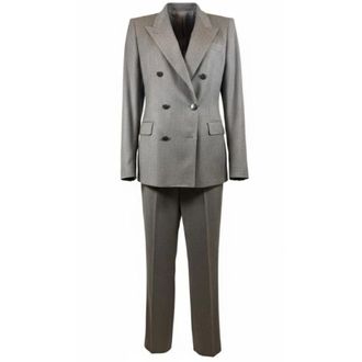Tagliatore Double Breasted Suits, male, Gray, Size: XS Double-Breasted Suit
