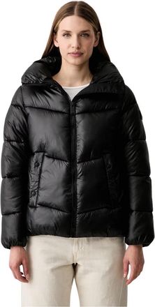 DKNY Gewatteerde Jas - Dames - Winterjassen - Zwart - L - Polyester - Jassen
