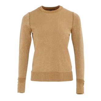Biba Dames/Dames Shimmer Trui (Goud)