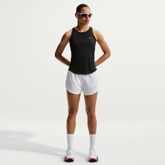 Nike Womens Tempo Brief-Lined Running Shorts in White | 831558-100