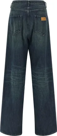 Maison Margiela Stone-Washed Rigid Cotton Jeans - Indigo