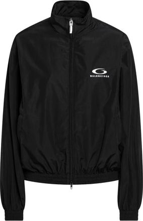 Balenciaga Light Jackets, female, Black, Size: S Loop Sports Icon Tracksuit Jacket