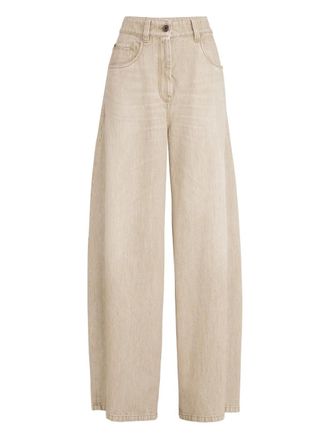 Brunello Cucinelli Jeans met vijf zakken - Beige