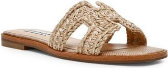 Steve Madden Hadyn Woven Strap Slide Sandal in Raffia at Nordstrom, Size 5.5