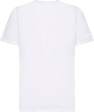 Prada Womens White Jersey Logo T-Shirt Cotton T-Shirts & Jerseys