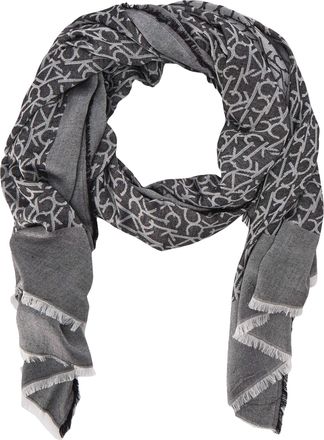 Calvin Klein Womens Soft Everyday Solid Pashmina Chambray Scarf Fashion, Black, One Size