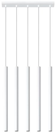 Sollux Lighting L&aacute;mpara de techo blanco acero alt. 90 cm