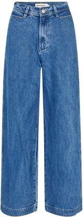 Lollys Laundry Jeans, Dames, Blauw, L, Katoen, Blauwe Florida LL Broek - Klassieke Moderne Pasvorm