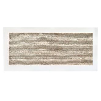 NATYAL Cabecero de yute natural y madera maciza en tono blanco 100x74cm
