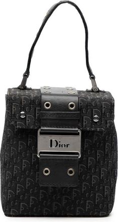 Dior Pre-owned Dior Diorissimo Trotter Canvas Street Chic Vanity Bag Ladies HE1002