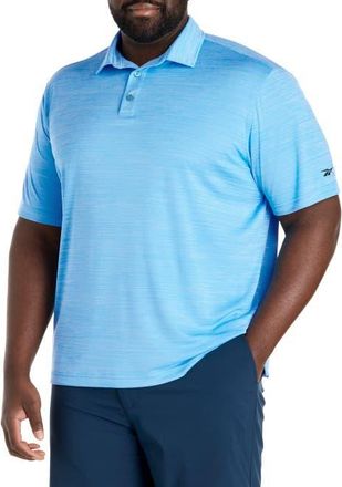 Reebok Big & Tall Performance Heather Polo Shirt in Digital Blue at Nordstrom, Size Xxx-Large