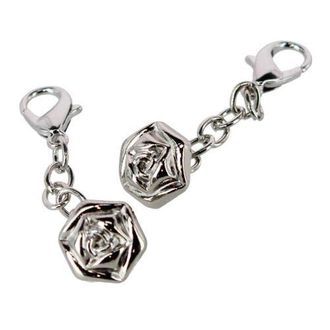 Trafalgar Store Lupin Rose Collar and Cuff Extenders in Silver Rose at Nordstrom