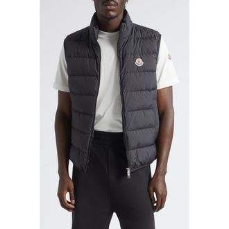 Moncler Contrin Down Puffer Vest in Black at Nordstrom, Size 5