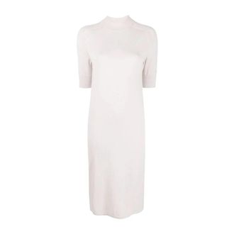 Calvin Klein Casual Wollen Jurk in Grijs - Dames - Kleedjes - Grijs - XS - Wol - Kleedjes