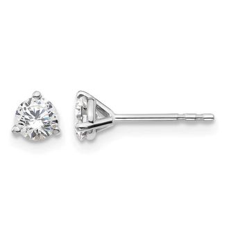 Diamond2Deal 14k White Gold 1/2 ctw Lab Grown Diamond Stud Earrings