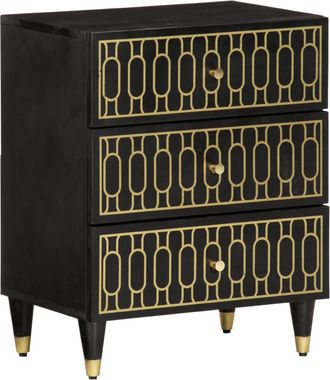 vidaXL Mesita De Noche Madera Maciza De Mango 50x33x60 Cm Vidaxl
