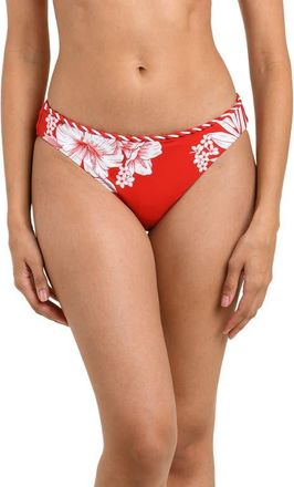 La Blanca Mariner Hipster Bikini Bottoms in Ruby at Nordstrom, Size 16