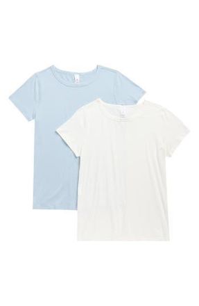 Yogalicious Cationic Bare Essence 2-Pack Jersey T-Shirts in Heather Thunder Storm at Nordstrom Rack, Size Small