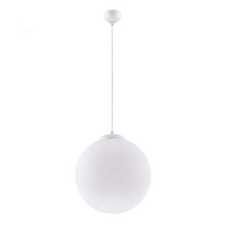 Sollux Lighting L&aacute;mpara colgantes blanco acero/vidrio alt. 130 cm