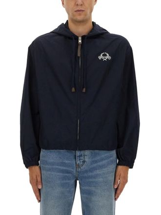 Moschino Navy Blue Hood Jacket