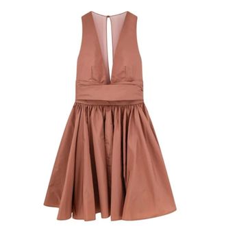 Pinko Pinko, Dames, Jurken, Bruin, Maat: S Taf