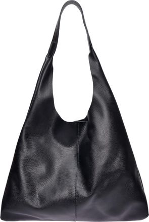 Luisa Vannini Zwart Rundleer Tas