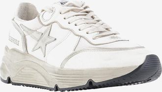 Golden Goose Niedrige Sneakers aus Nappaleder und Nylon Running Sole