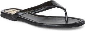 Bruno Magli Malora Flip Flop in Black Leather at Nordstrom Rack, Size 6.5