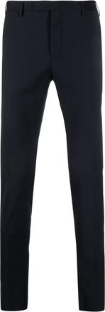 Pantaloni Torino mid-rise slim-fit trousers - men - Spandex/Elastane/Polyester/Wool - 52 - Blue