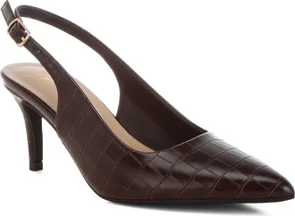 London Rag Halins Pointed Toe Slingback Pump in Brown at Nordstrom Rack, Size 7.5