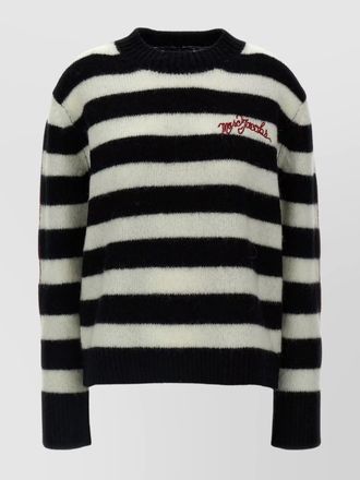 Marc Jacobs striped crew neck knit sweater
