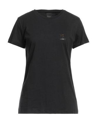 【関税&送料込】Pinko T-shirts and Polos Black PINKO - Black T-shirt with Embroidered Logo – TRYME Shop