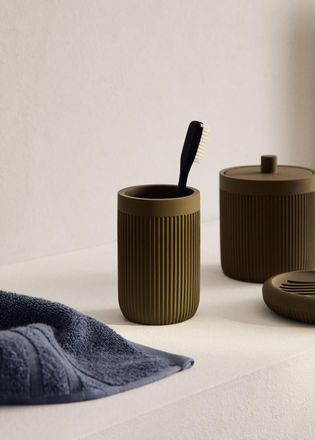 Mango Bicchiere bagno resina oliva - Home - Taglia unica - MANGO HOME