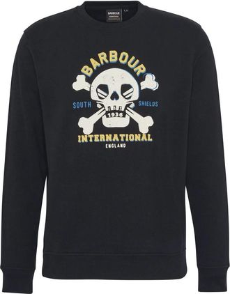 Barbour Grafische Sweatshirt Carlisle Zwart - Heren - Sweatshirts - Zwart - M - Katoen - Hoodies & sweatvesten