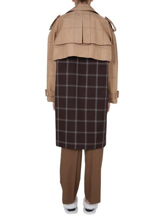 Marni Double-Breasted Mirror Reverse Trench Coat - Brown