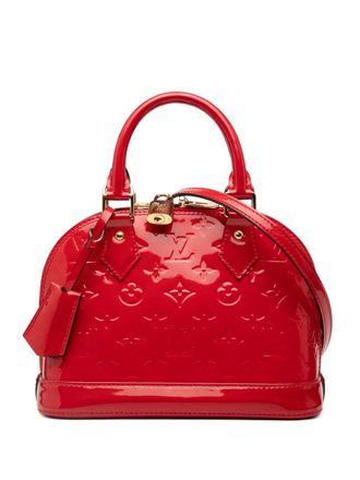 Louis Vuitton 2015 gelakte Alma BB tas met monogram - Rood