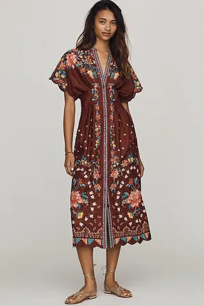 Farm Rio Anthropologie x Farm Rio Midi Dress