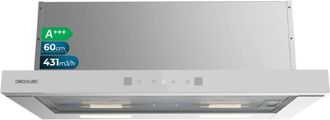 Cecotec Cecotec Campana Extractora 70cm Telesc&oacute;pica Bolero Flux Tlt 704400 Glass White A+++. Succi&oacute;n 431,2m&sup3;/h, Bajo Consumo, Motor Dc
