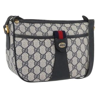 Gucci Pre-owned Vintage GG Canvas Shoulder Bag - - Pre-owned - Donna - Blu - ONE SIZE
