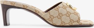 Gucci Sandali in tessuto GG con logo frontale - GUCCI - gender_Woman