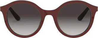 Dolce & Gabbana Eyewear round-frame sunglasses - women - Acetate/Metal - 50 - Red