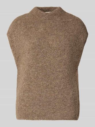 Milano Milano Italy Pullunder mit Stehkragen in Sand, Größe XL