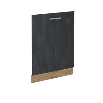 Vicco Panel Frontal Del Lavavajillas R-line, Hormig&oacute;n Negro, 60 Cm Sin Encimera Vicco