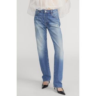 Frame Denim The Essential Straight Leg Jeans in Fighter at Nordstrom, Size 27