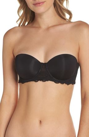 Calvin Klein Strapless Underwire Bra in Black at Nordstrom, Size 34A
