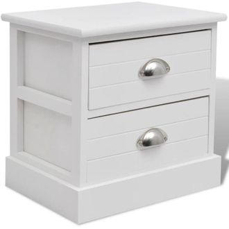 vidaXL Comodino In Stile Francese Bianco - Vidaxl