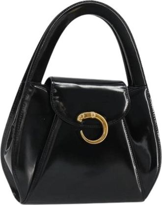 Cartier Pre-owned Vintage Hand Bag - Dames - Vintage Handtas - Zwart - ONE Size - Leer - Vintage